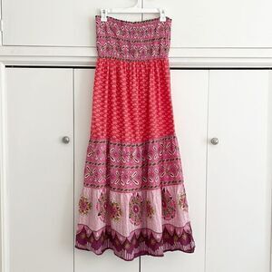 Speed Control Tube Top Summer Midi Dress